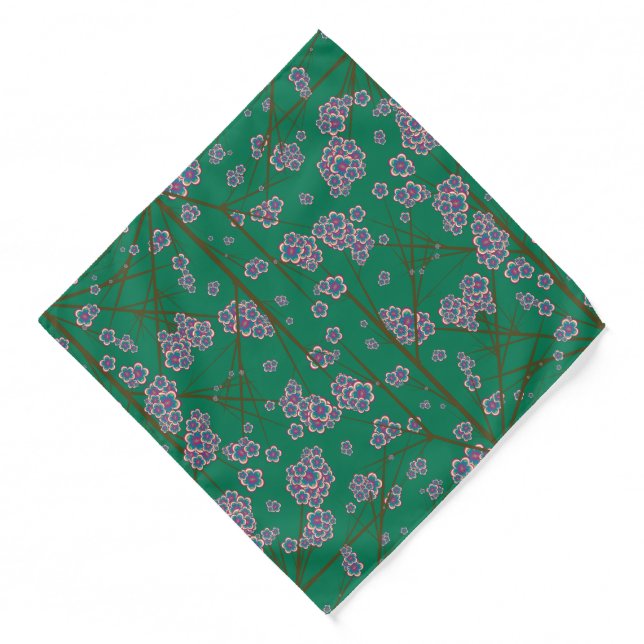 Peculiar Branches Jade Bandana (2 Sizes) (Front)