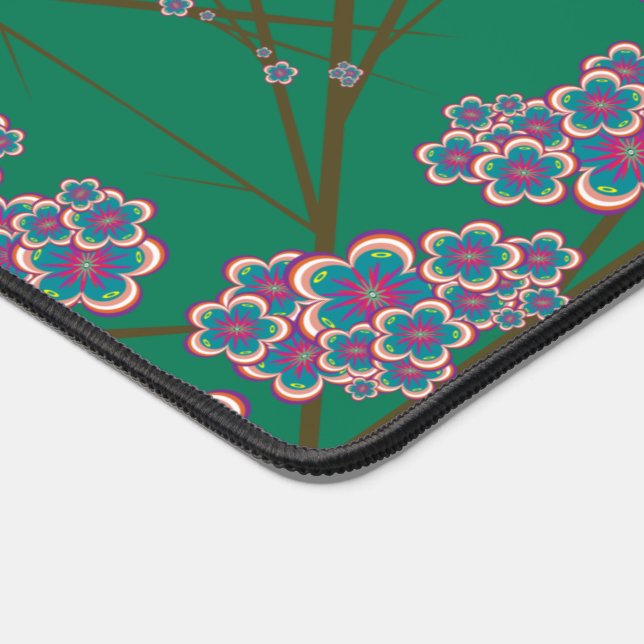 Peculiar Branches Jade Desk Mat (Corner)