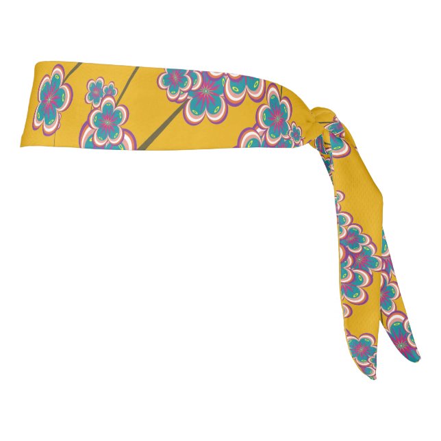 Peculiar Branches Mustard Head Tie (2 Sizes) Headband (Rotate 90)