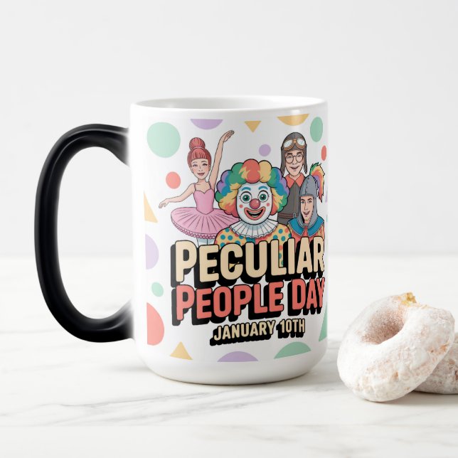 Peculiar People Day Morphing Mug (With Donut)