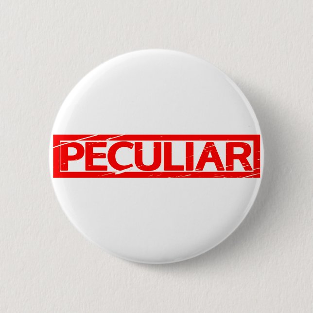 Peculiar Stamp Button (Front)