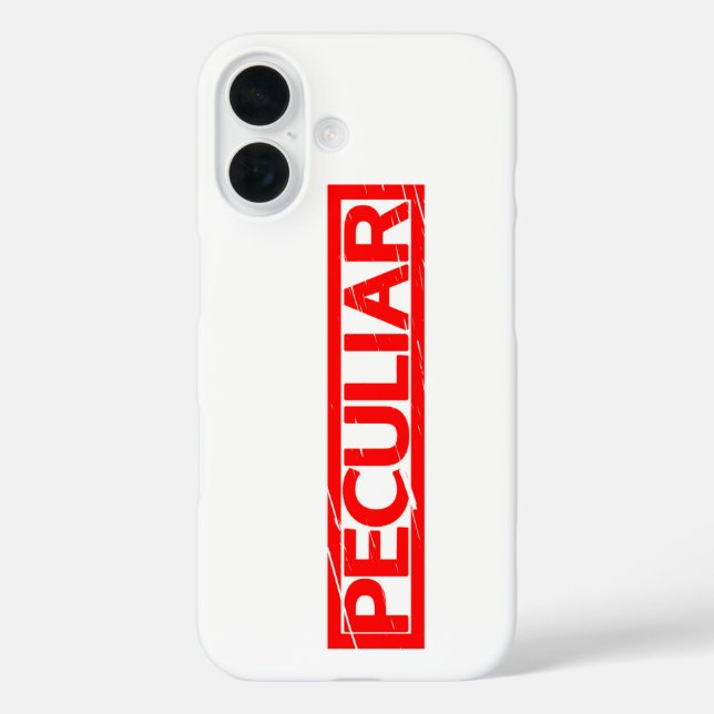 Peculiar Stamp Case-Mate iPhone Case (Back)