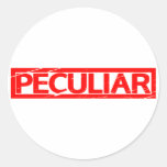 Peculiar Stamp Classic Round Sticker