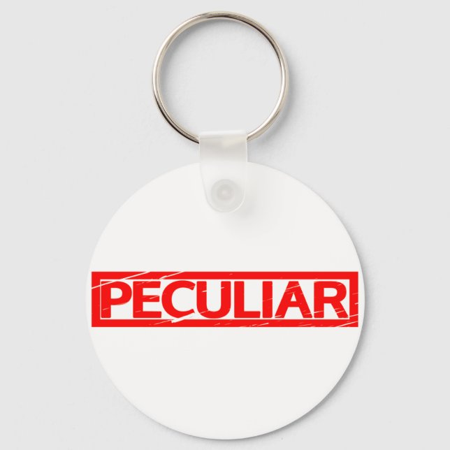 Peculiar Stamp Keychain (Front)