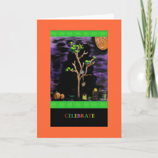 PedagogyGreetings Card: Merry Halloween Holiday Card