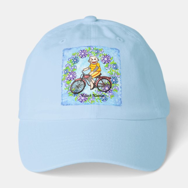 Pedal Bike Sock Monkey Hat (Front)