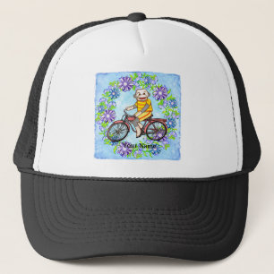 Pedal Bike Sock Monkey Trucker Hat