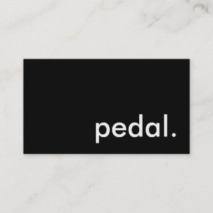 pedal. business card