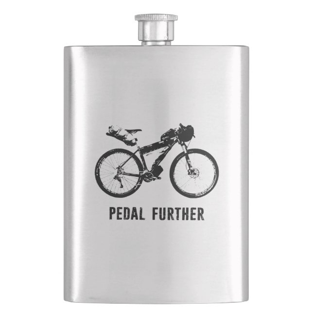 Pedal Further Bikepacking Flask (Front)