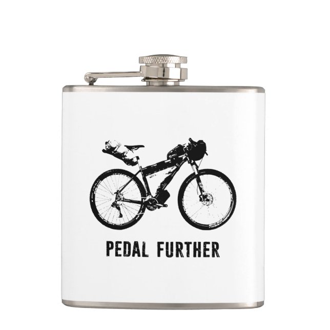 Pedal Further Bikepacking Flask (Front)
