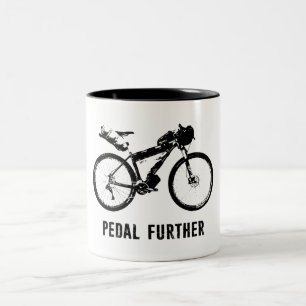 Pedal Further Bikepacking Two-Tone Coffee Mug
