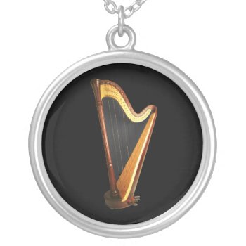 Pedal Harp Necklace by HarpersBazaar at Zazzle