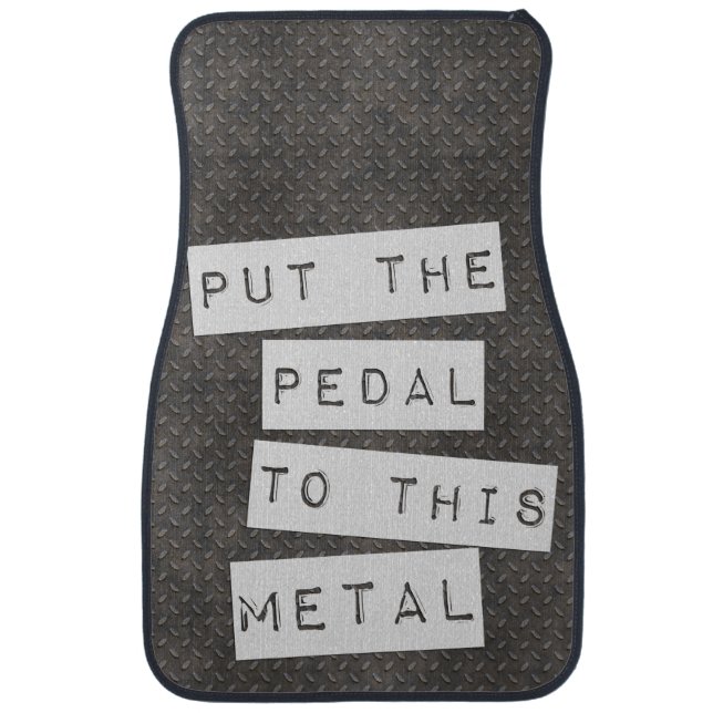 Pedal Metal Fun Speed Car Novelty Mat (Front)
