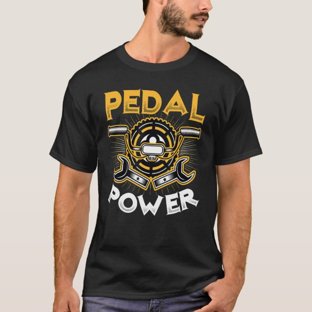 Pedal Power Anti Ebike Bicycle Cycling T-Shirt (Front)