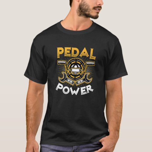 Pedal Power Anti Ebike Bicycle Cycling T_Shirt