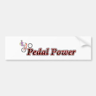 Pedal Power Bumper Sticker
