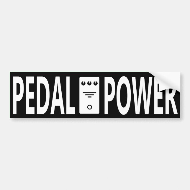 Pedal Power Bumper Sticker (Front)