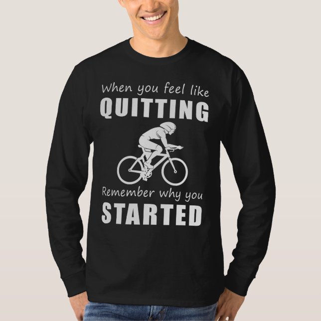 Pedal Power Perseverance - Funny Cycling Tee for E (Front)
