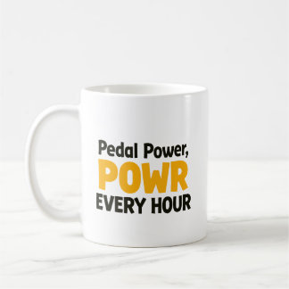 Pedal Power "POWR" Every Hour Coffee Mug
