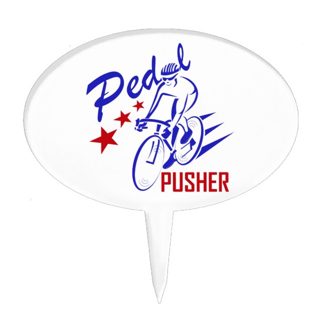 Pedal Pusher Cake Topper (Front)
