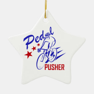 Pedal Pusher Ceramic Ornament