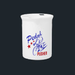 Pedal Pusher Drink Pitcher<br><div class="desc">Make being a pusher a good thing again - push your bike!</div>