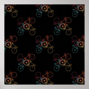pedal ride bike bicycle cyclist poster