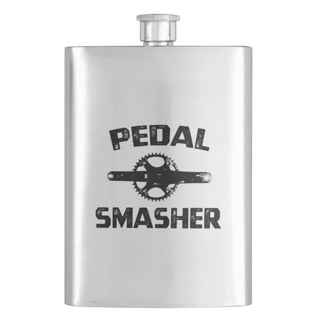 Pedal Smasher Flask (Front)
