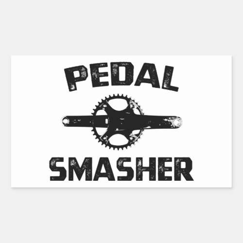 Pedal Smasher Rectangular Sticker