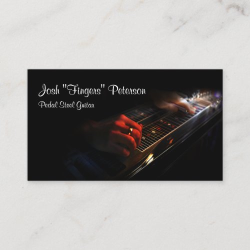 Pedal Steel Guitar Music Musician Business Card