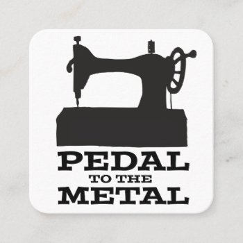 Pedal To The Medal Square Card by RocketCityMQG at Zazzle