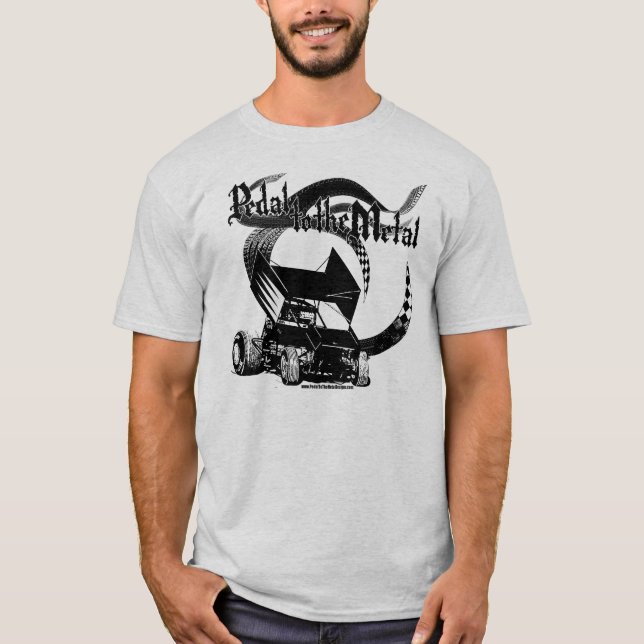 Pedal to the Metal Sprint Car T-Shirt (Front)