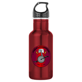 PedalChopper Logo Red Water Bottle