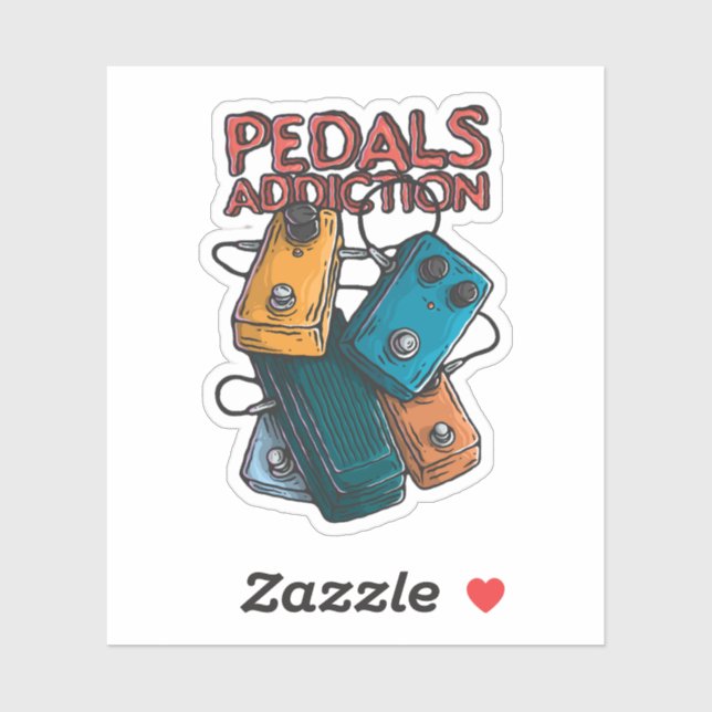 Pedals addiction sticker (Sheet)