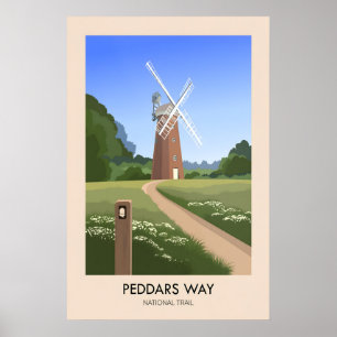 Peddars Way National Trail Travel Poster