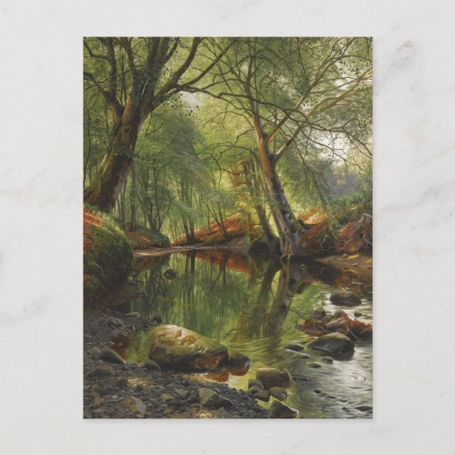 Peder Mønsted A woodland stream CC0466 Postcard (Front)