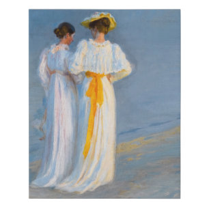 Peder Severin Kroyer - Anna Ancher & Marie Kroyer Faux Canvas Print