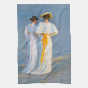 Peder Severin Kroyer - Anna Ancher & Marie Kroyer Kitchen Towel