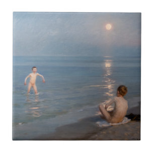 Peder Severin Kroyer - Boys Bathing at Skagen Ceramic Tile
