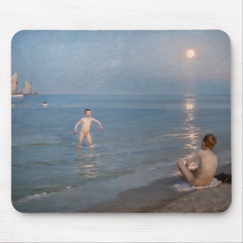 Peder Severin Kroyer _ Boys Bathing at Skagen Mouse Pad