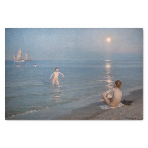 Peder Severin Kroyer _ Boys Bathing at Skagen Tissue Paper