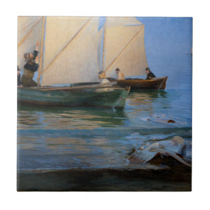 Peder Severin Kroyer - Fishing Boats Ceramic Tile