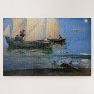 Peder Severin Kroyer - Fishing Boats Jigsaw Puzzle