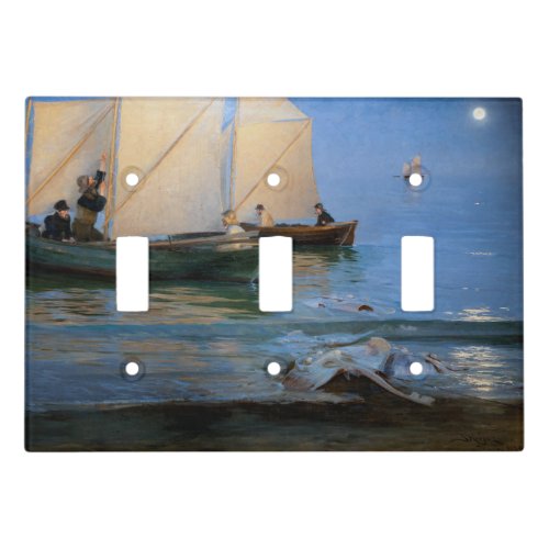 Peder Severin Kroyer _ Fishing Boats Light Switch Cover