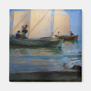 Peder Severin Kroyer - Fishing Boats Magnet