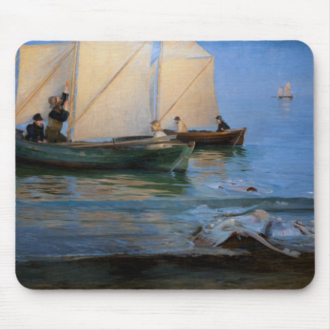 Peder Severin Kroyer - Fishing Boats Mouse Pad (Front)