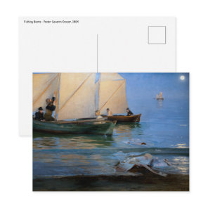 Peder Severin Kroyer - Fishing Boats Postcard