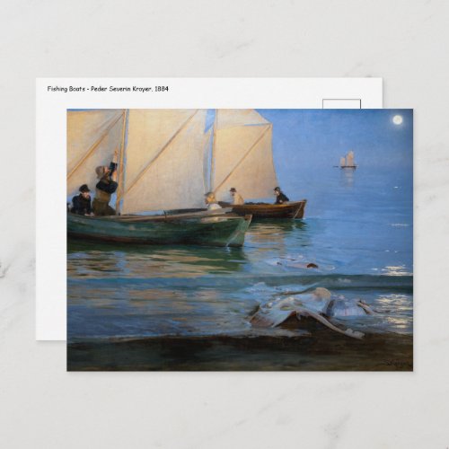 Peder Severin Kroyer _ Fishing Boats Postcard