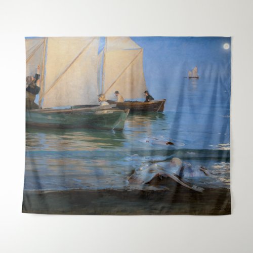 Peder Severin Kroyer _ Fishing Boats Tapestry