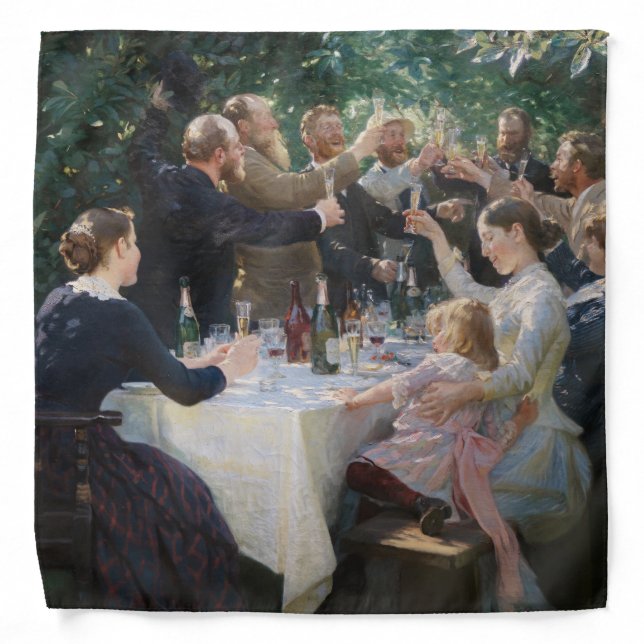 Peder Severin Kroyer - Hip, Hip, Hurrah! Bandana (Front)